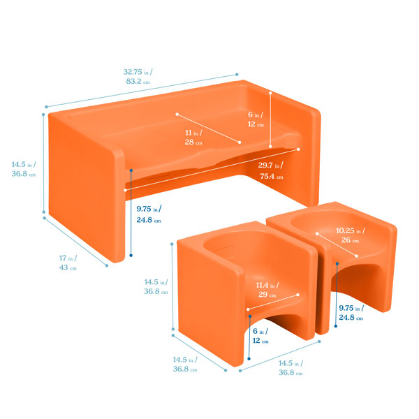 Cube - Bit Chair 3P Set main image 1